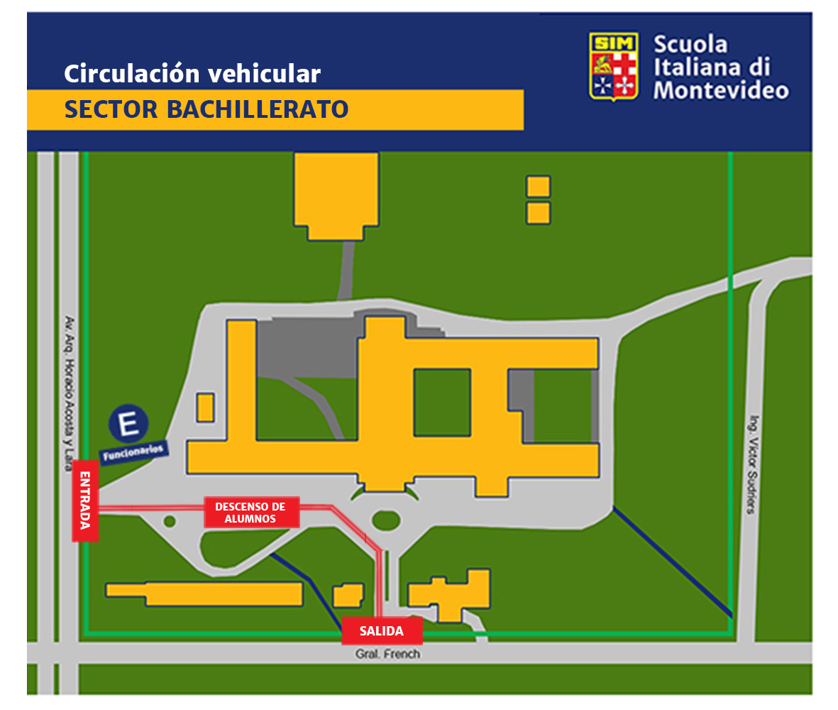 Mapa de circulación Bachillerato 2022